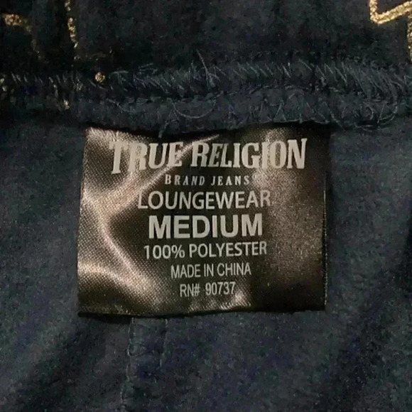 True religion blue loungewear pj pants in size medium - Picture 7 of 7